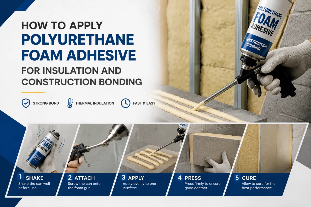 How to Apply Polyurethane Foam Adhesive for Insulation and Construction Bonding