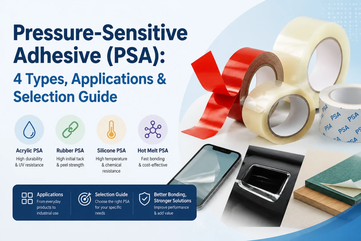 Pressure-Sensitive Adhesive (PSA): 4 Types, Applications & Selection Guide (2026)