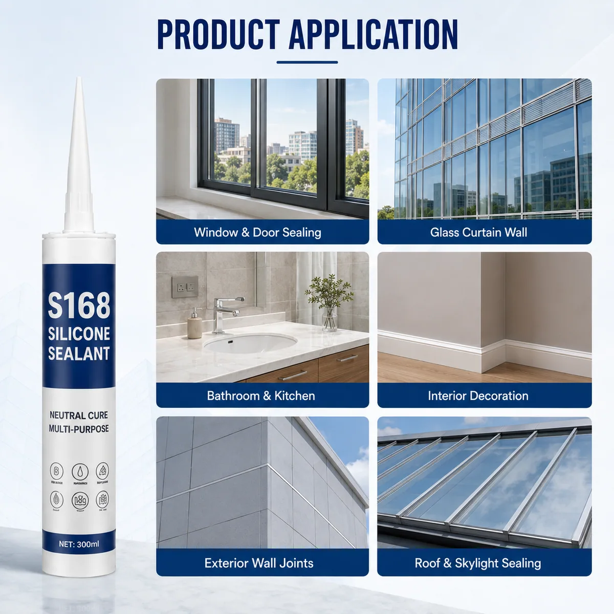 S168 Weather-resistant Silicone Sealant