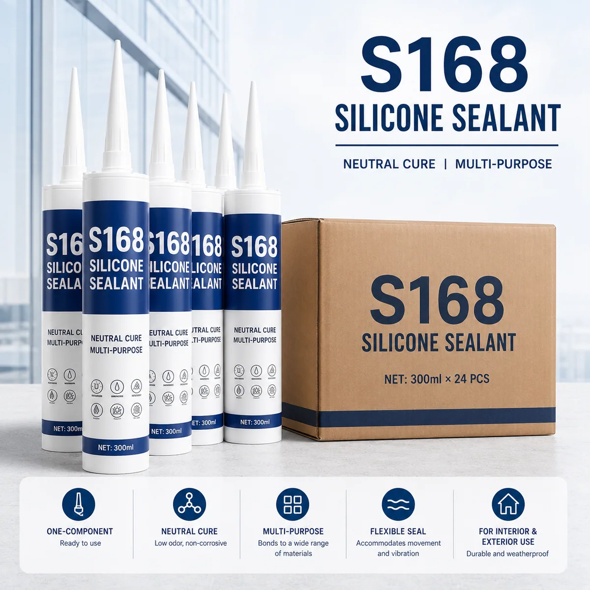 S168 Weather-resistant Silicone Sealant