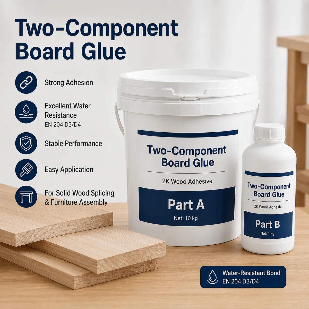 Two-component Wood Splicing Glue