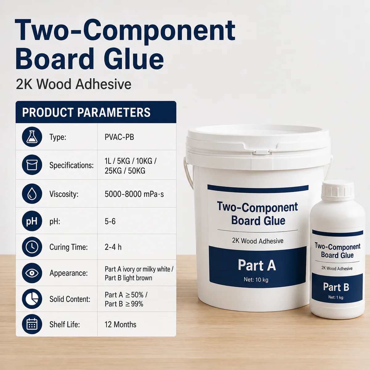 Two-component Wood Splicing Glue