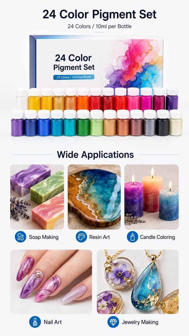 24 Color Pigment Set