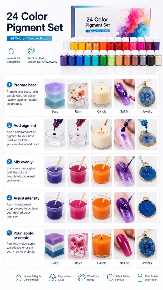 24 Color Pigment Set