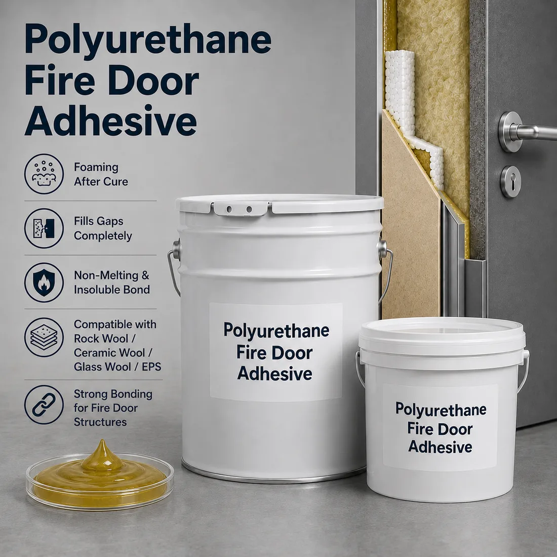 Polyurethane Fire Door Adhesive