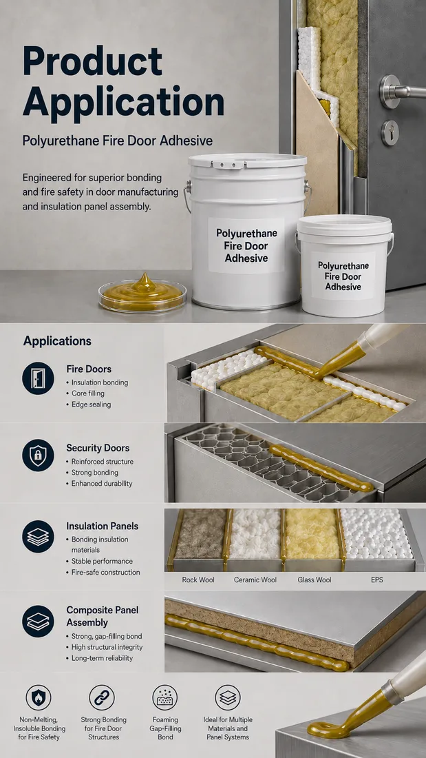 Polyurethane Fire Door Adhesive