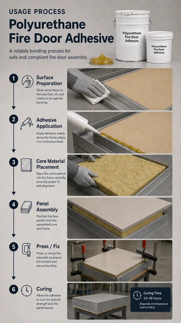 Polyurethane Fire Door Adhesive